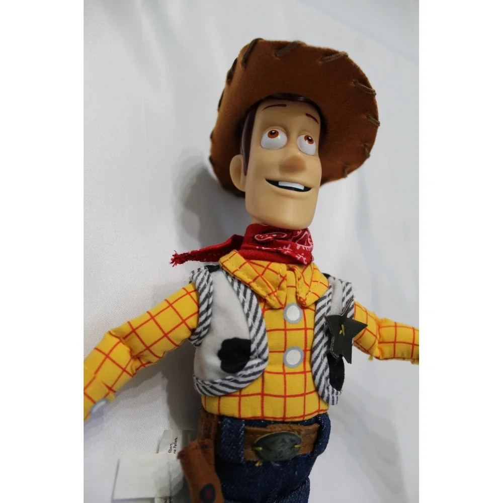 Disney Store Toy Story Woody Plush Cowboy Doll 12 inch Rotocast Head F723-7935-0